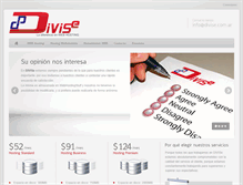 Tablet Screenshot of divise.com.ar